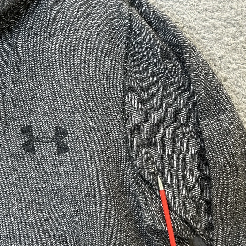 Under Armour Sweatshirt Mens Medium Gray Loose‎ Fit Pullover Cold Gear Hooded